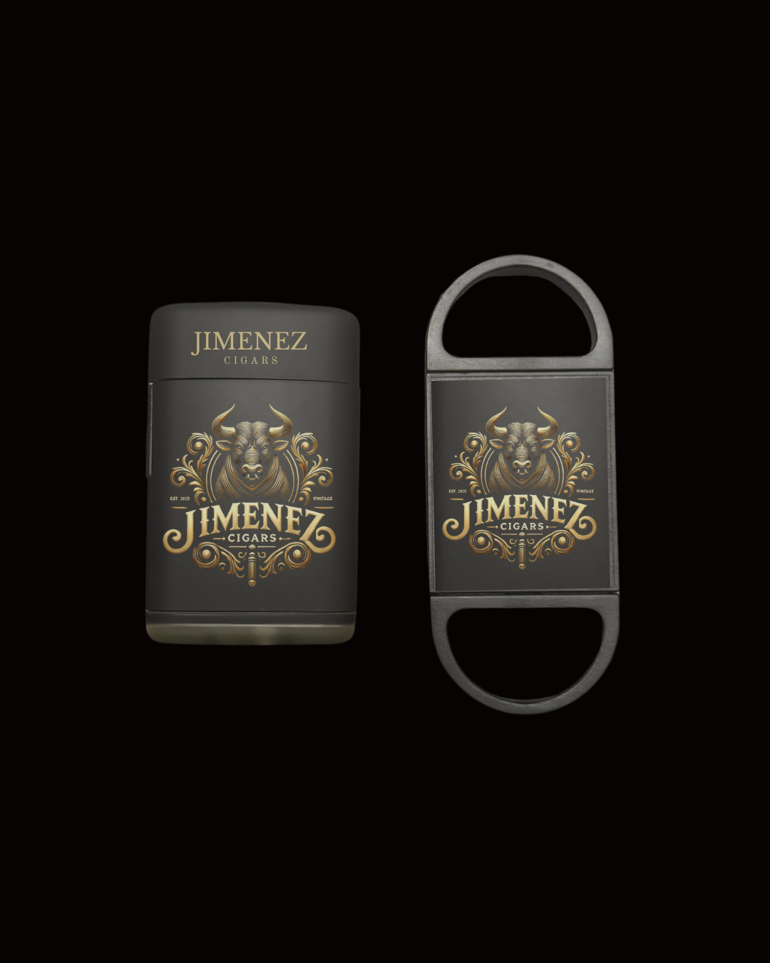 JIMENEZ CIGARS Torch Lighter & Guillotine Cutter Set