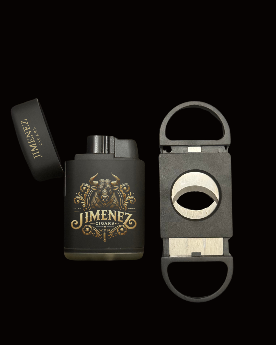 JIMENEZ CIGARS Torch Lighter & Guillotine Cutter Set