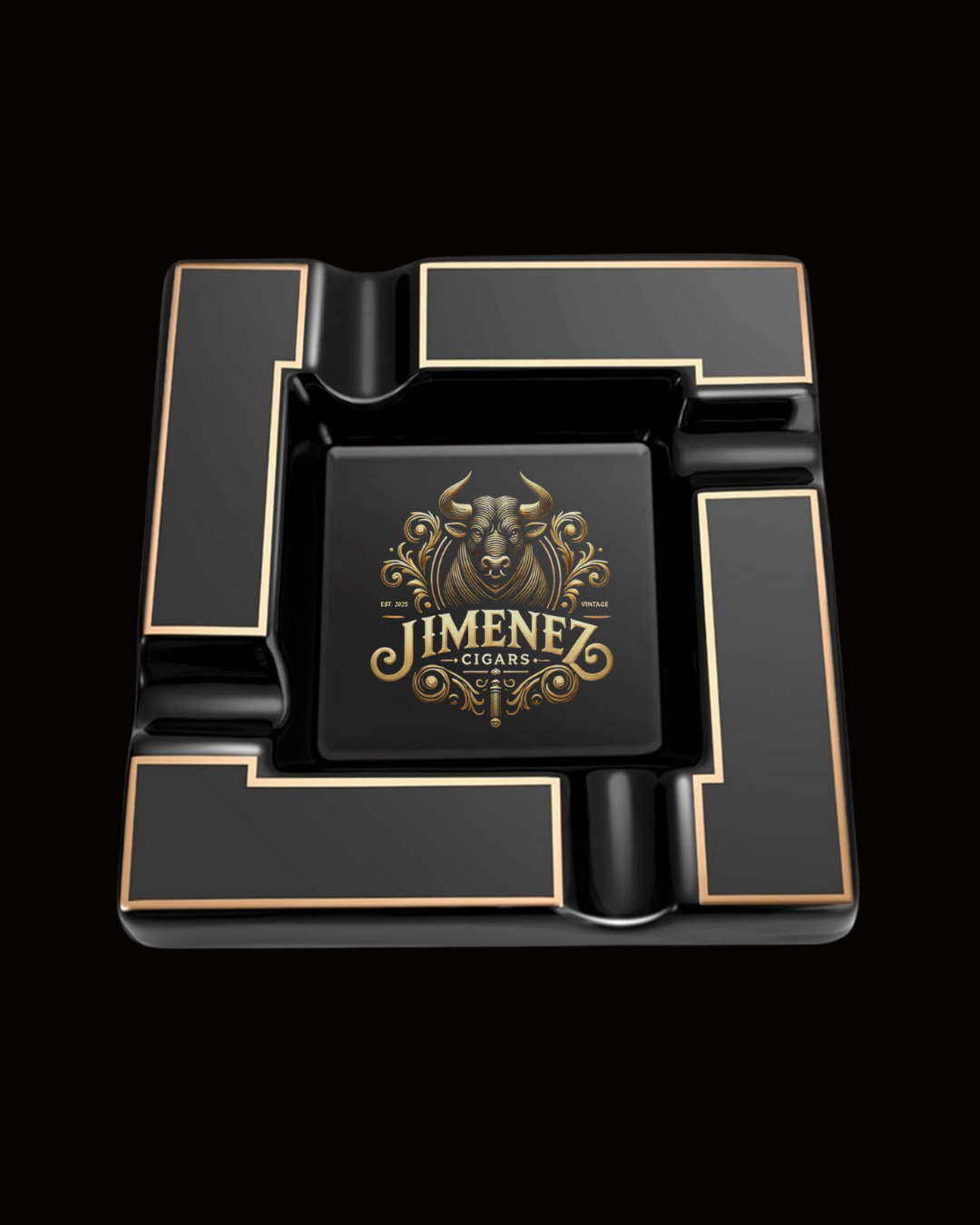 JIMENEZ CIGARS Ceramic Cigar Ashtray